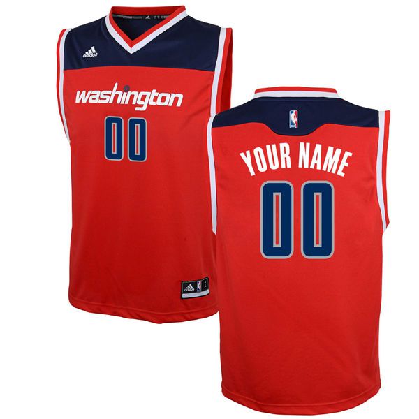 Adidas Washington Wizards Youth Custom Replica Road Red NBA Jersey->customized nba jersey->Custom Jersey